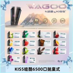 Kis5電子煙 Kiss拋棄式哇酷|WAGOO6500口一次性電子煙
