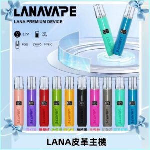 Lana皮革充電式主機 Lanavape電子煙霧化煙桿 液晶螢幕顯示電量